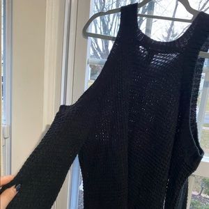 NWOT open shoulder sweater